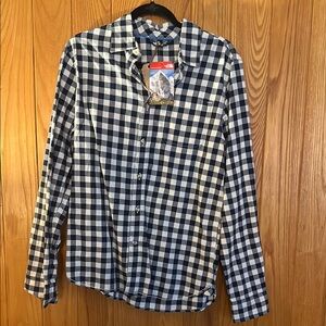 The North Face Blue and White Checkered Shirt